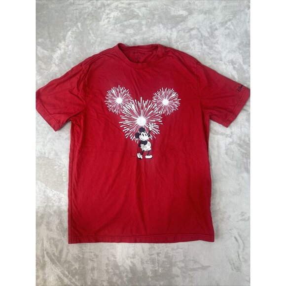 Disney x American Eagle Mickey Mouse T-shirt Red Size Medium - Picture 3 of 12